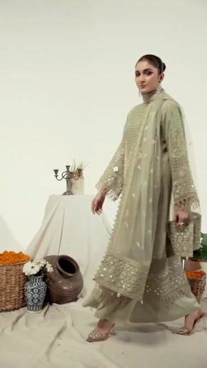 Green Kurta Set for Women