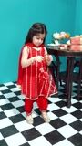 Red Short Frock for Girl