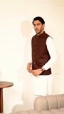 Burgundy Waistcoat for Men