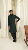 Charcoal black Waistcoat for Men