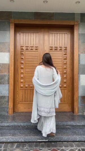 Ice blue Gharara for Women