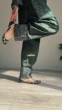 Bottle green Kurta Set for Women