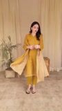 Mustard Kurta Set for Women