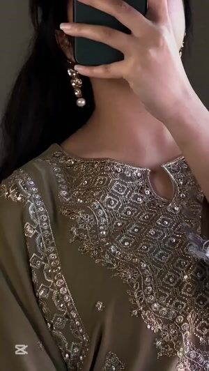 Tan brown Kurta Set for Women