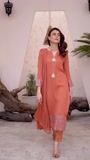 Rust orange Kurta Set for Women