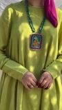 Olive green Short Frock for Women