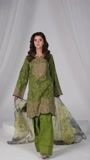 Avocado green Kurta Set for Women