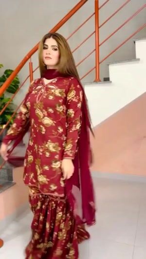Maroon Gharara for Women