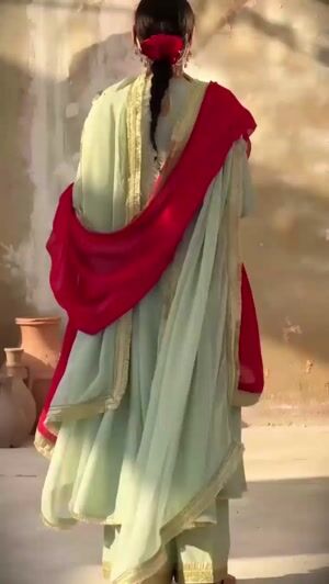 Mint green Anarkali for Women