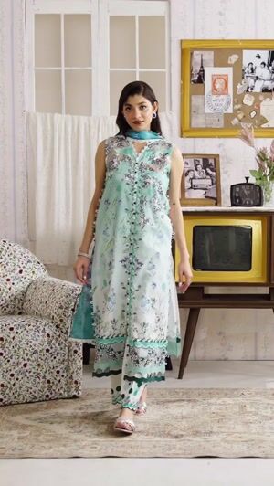 Ice blue Unstitched for Women
