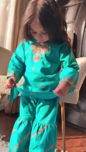 Turquoise Gharara for Girl