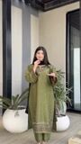 Olive green Kurta Set for Women