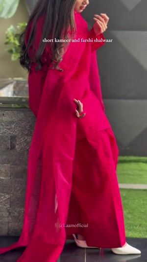 Shocking pink Kurta Set for Women