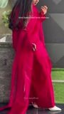 Shocking pink Kurta Set for Women
