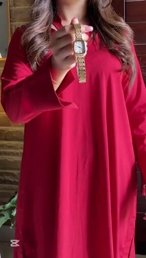 Red Kurta Set for Women