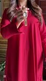 Red Kurta Set for Women