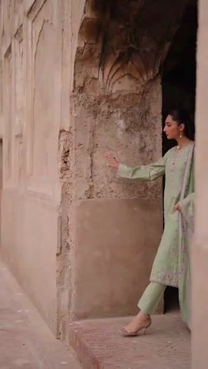 Pistachio green Kurta Set for Women