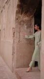 Pistachio green Kurta Set for Women