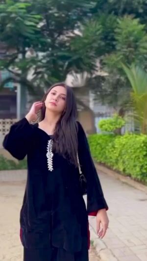 Black Kurta Set for Women