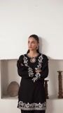 Black Kurta Set for Women