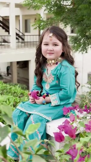 Turquoise Gharara for Girl