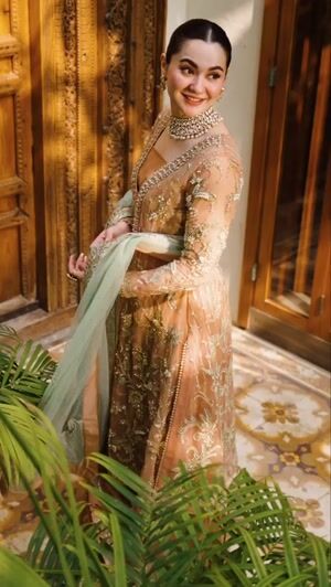 Peach pink Gown for Women