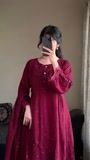 Maroon Pishwas for Women