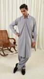 Light grey Shalwar Kameez for Men