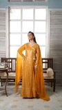 Mustard Angrakha for Women