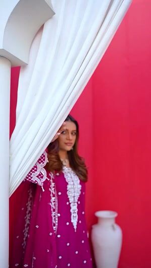Hot pink Kurta Set for Women
