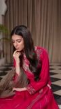 Hot pink Angrakha for Women