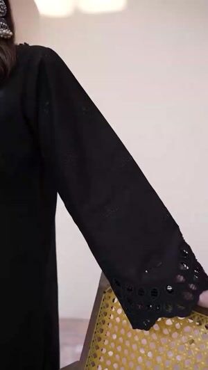 Black Kurta Set for Women