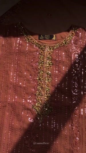 Peach pink Kurta Set for Women