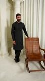 Jet black Shalwar Kameez for Men