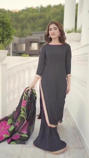 Black Sharara for Women
