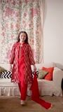 Red Kurta Set for Girl