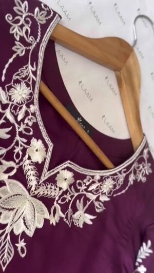 Plum Kurta Set for Women