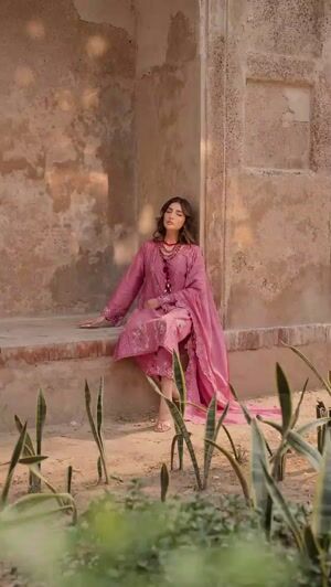Lavender pink Kurta Set for Women