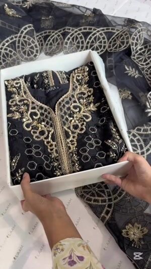 Black Kurta Set for Women