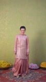 Peach pink Sharara for Girl