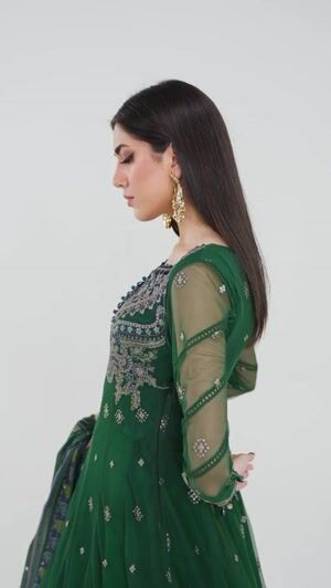 Bottle green Unstitched for Women