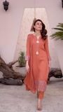 Rust orange Kurta Set for Women