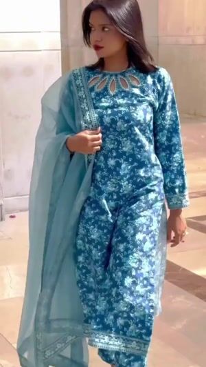 Blue Kurta Set for Women