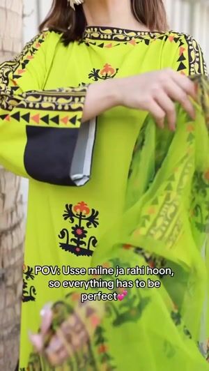Green Kurta Set for Women
