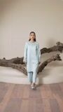 Ice blue Kurta Set for Women