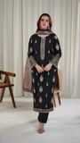Black Kurta Set for Women