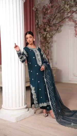 Teal Kurta Set for Women
