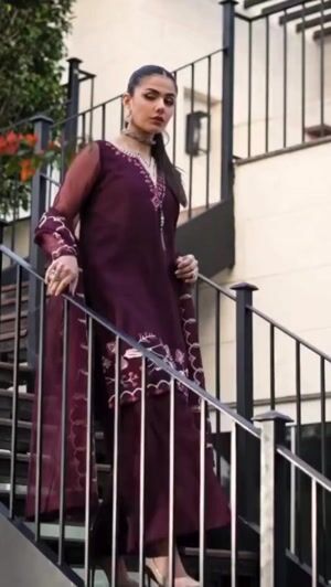 Maroon Kurta Set for Women