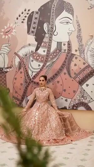 Peach pink Maxi for Women