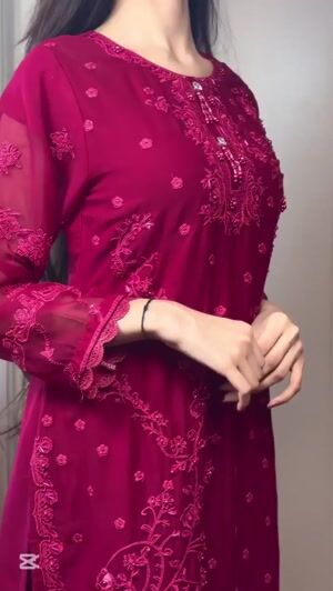 Hot pink Kurta Set for Women